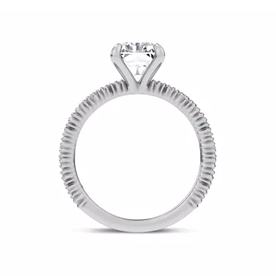 Ruche Solitiare Engagement Ring by Christian Siriano