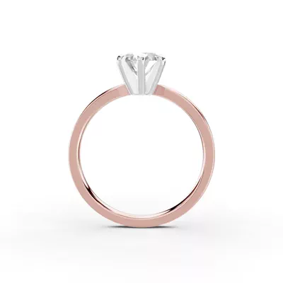 Boda Six-Prong Comfort-Fit Engagement Ring (1.5mm)