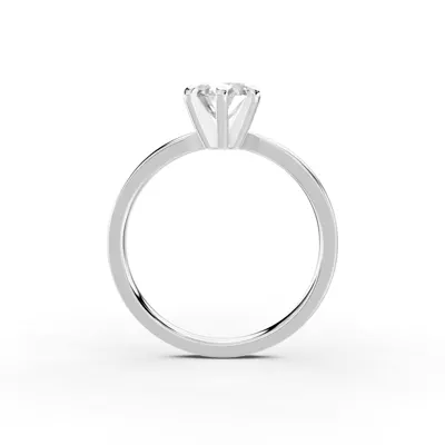 Boda Six-Prong Comfort-Fit Engagement Ring (1.5mm)