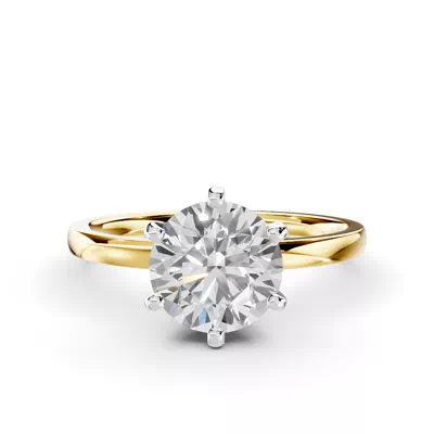 Boda Six-Prong Comfort-Fit Engagement Ring (1.5mm)