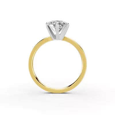 Boda Six-Prong Comfort-Fit Engagement Ring (1.5mm)