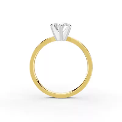 Boda Six-Prong Comfort-Fit Engagement Ring (1.5mm)