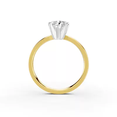 Boda Six-Prong Comfort-Fit Engagement Ring (1.5mm)