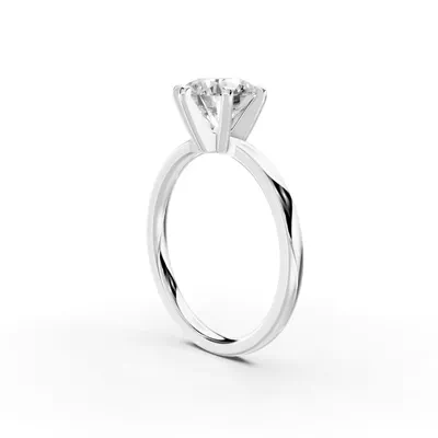 Boda Six-Prong Comfort-Fit Engagement Ring (1.5mm)