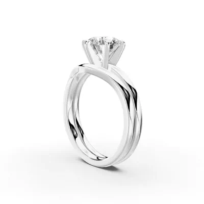 Boda Six-Prong Comfort-Fit Engagement Ring (1.5mm)