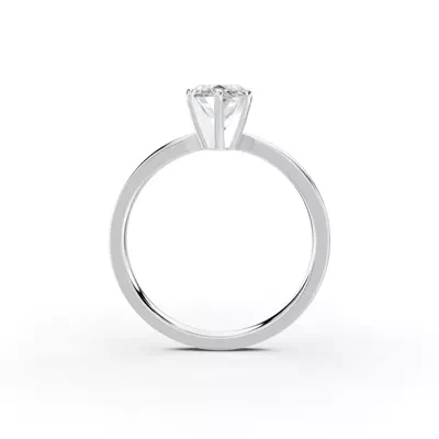 Boda Six-Prong Comfort-Fit Engagement Ring (1.5mm)