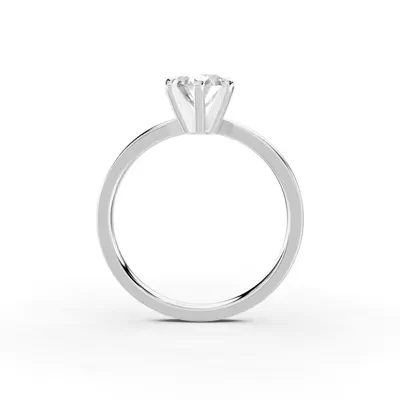 Boda Six-Prong Comfort-Fit Engagement Ring (1.5mm)