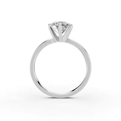Boda Six-Prong Comfort-Fit Engagement Ring (1.5mm)