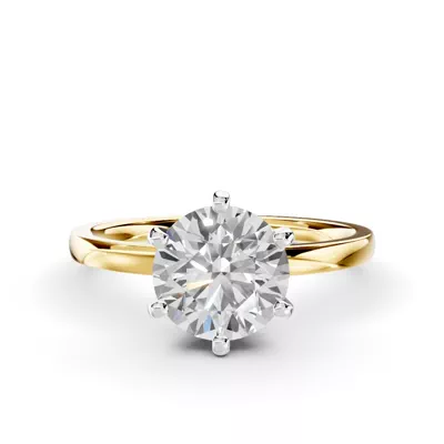 Boda Six-Prong Comfort-Fit Engagement Ring (1.5mm)
