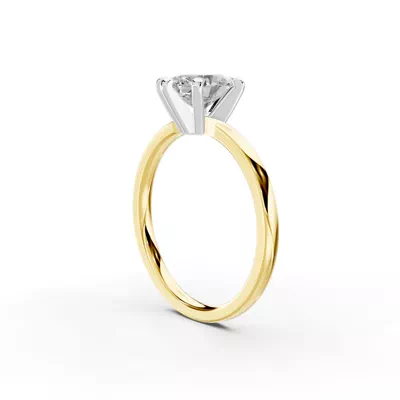 Boda Six-Prong Comfort-Fit Engagement Ring (1.5mm)