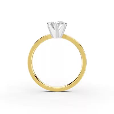 Boda Six-Prong Comfort-Fit Engagement Ring (1.5mm)