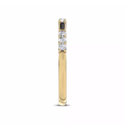 Fiora Black Ceramic Diamond Band by Christian Siriano