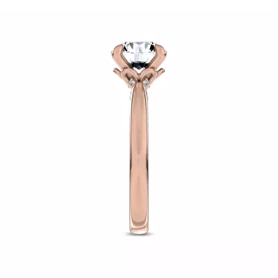 Fiora Black Ceramic Lab Engagement Ring by Christian Siriano