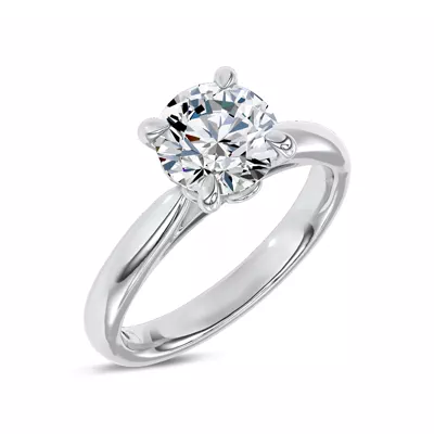Fiora Black Ceramic Lab Engagement Ring by Christian Siriano