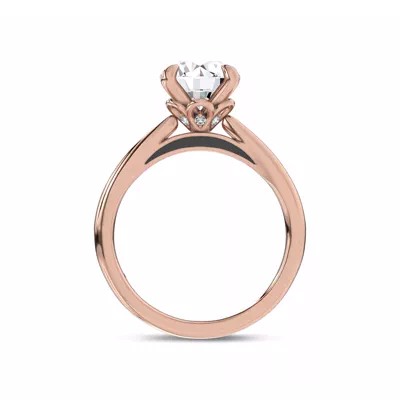Fiora Black Ceramic Lab Engagement Ring by Christian Siriano