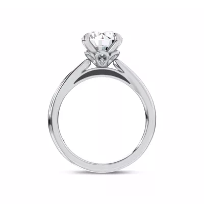 Fiora Black Ceramic Lab Engagement Ring by Christian Siriano