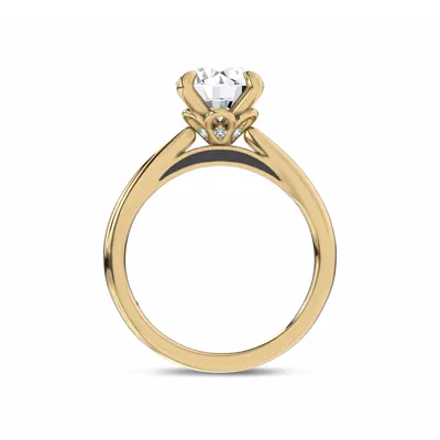 Fiora Black Ceramic Engagement Ring by Christian Siriano