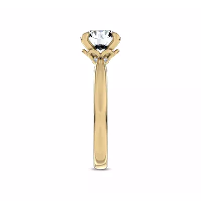 Fiora Black Ceramic Engagement Ring by Christian Siriano