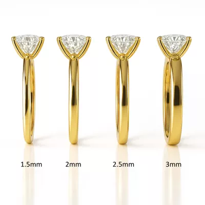 Linda Comfort-Fit Engagement Ring (2mm)