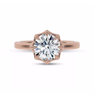 Octave Scalloped Engagement Ring by Christian Siriano