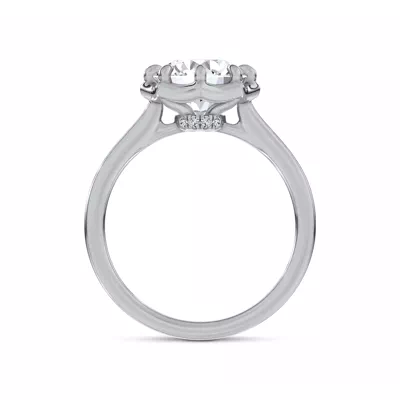 Octave Scalloped Lab Engagement Ring by Christian Siriano
