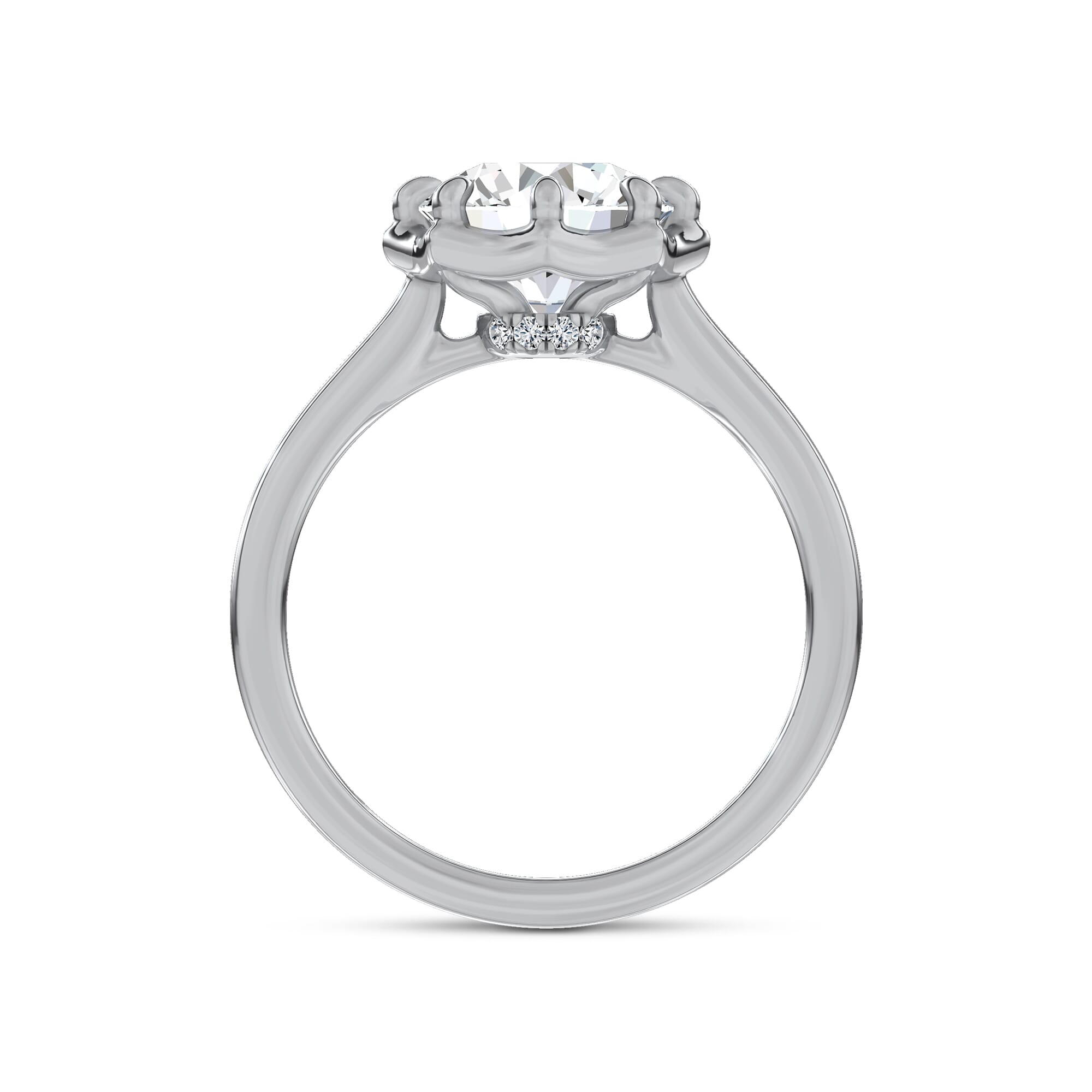 Octave Scalloped Engagement Ring by Christian Siriano