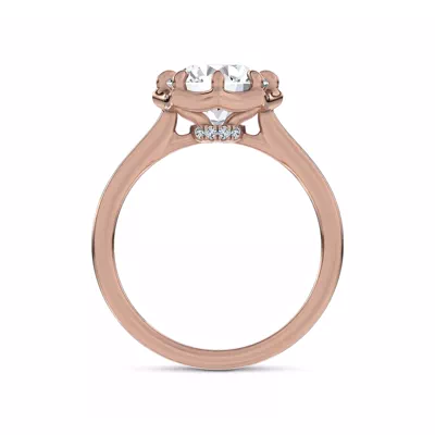 Octave Scalloped Lab Engagement Ring by Christian Siriano