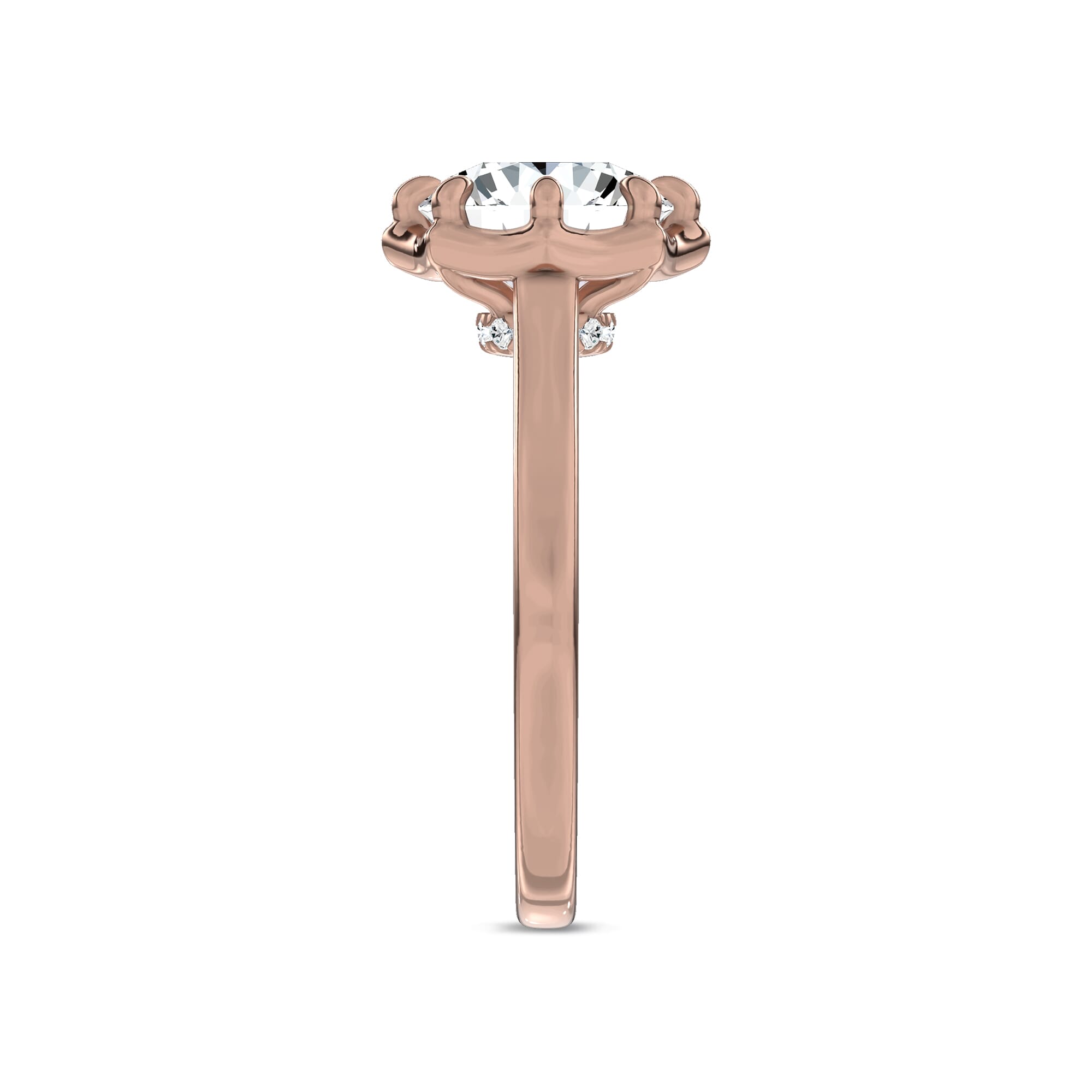 Octave Scalloped Lab Engagement Ring by Christian Siriano
