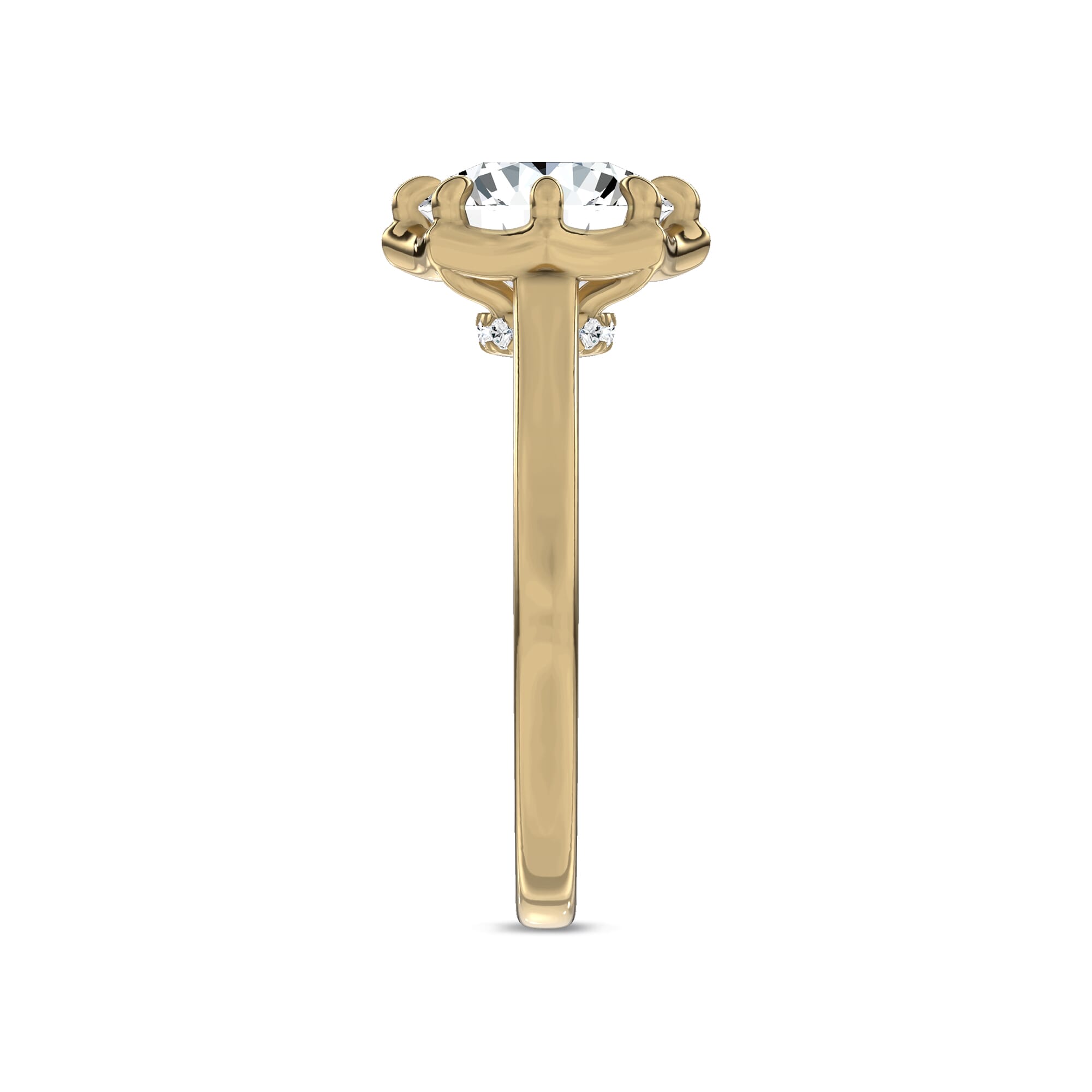 Octave Scalloped Engagement Ring by Christian Siriano
