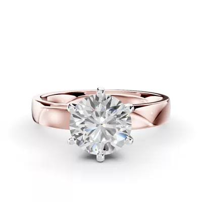 Boda Six-Prong Comfort-Fit Engagement Ring (3mm)