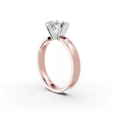Boda Six-Prong Comfort-Fit Engagement Ring (3mm)