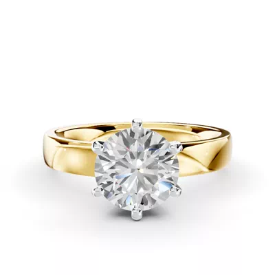 Boda Six-Prong Comfort-Fit Engagement Ring (3mm)