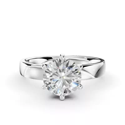 Boda Six-Prong Comfort-Fit Engagement Ring (3mm)