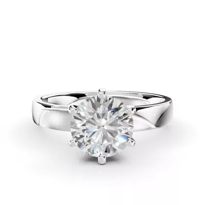 Boda Six-Prong Comfort-Fit Engagement Ring (3mm)