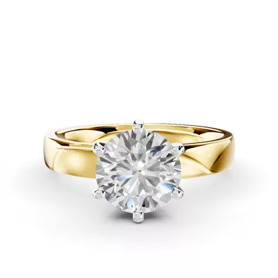 Boda Six-Prong Comfort-Fit Engagement Ring (3mm)