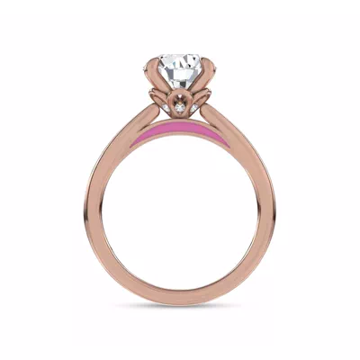 Fiora Pink Ceramic Engagement Ring by Christian Siriano
