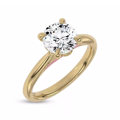 Fiora Pink Ceramic Engagement Ring by Christian Siriano