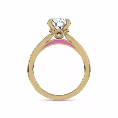 Fiora Pink Ceramic Engagement Ring by Christian Siriano
