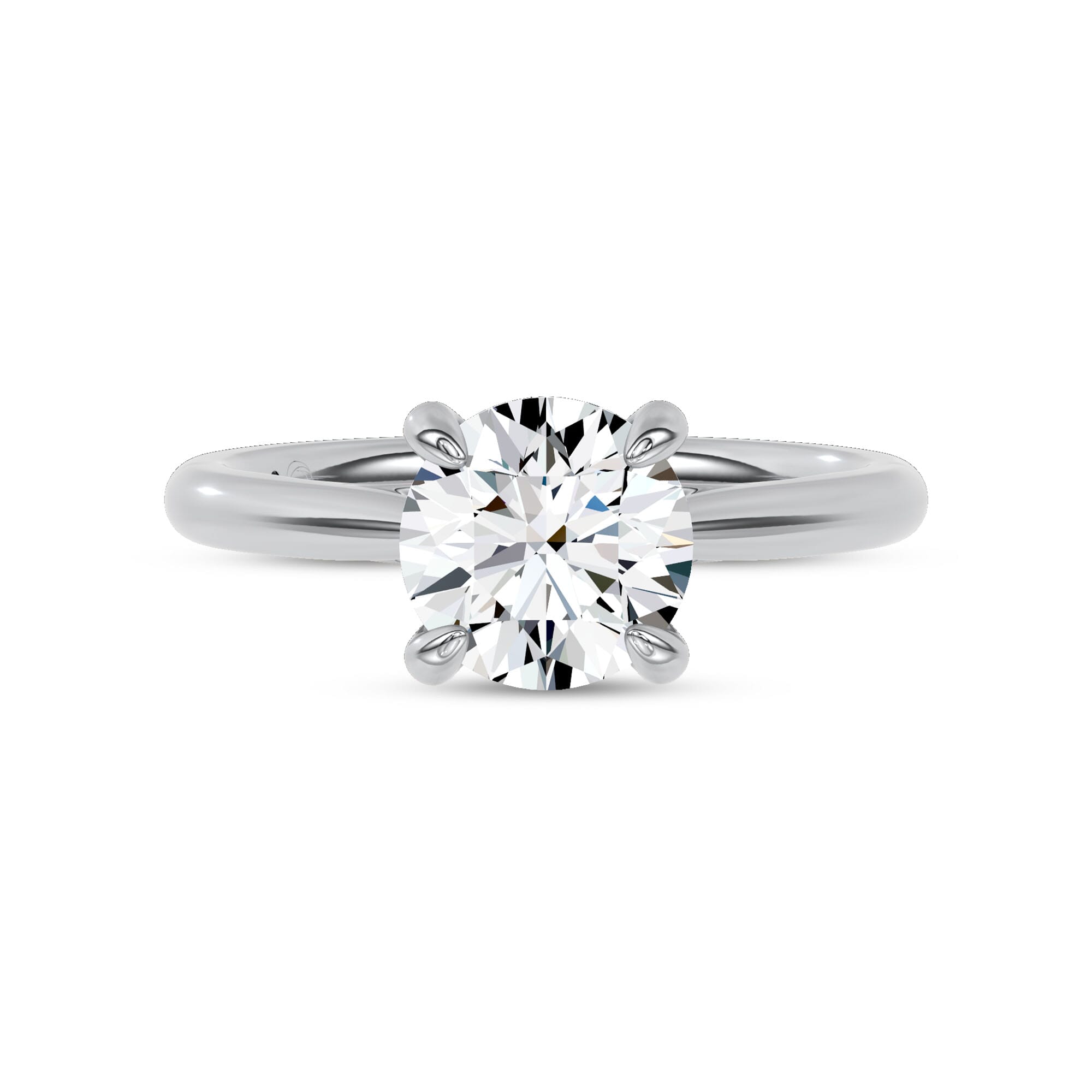 Fiora Pink Ceramic Lab Engagement Ring by Christian Siriano