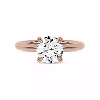 Fiora Pink Ceramic Lab Engagement Ring by Christian Siriano