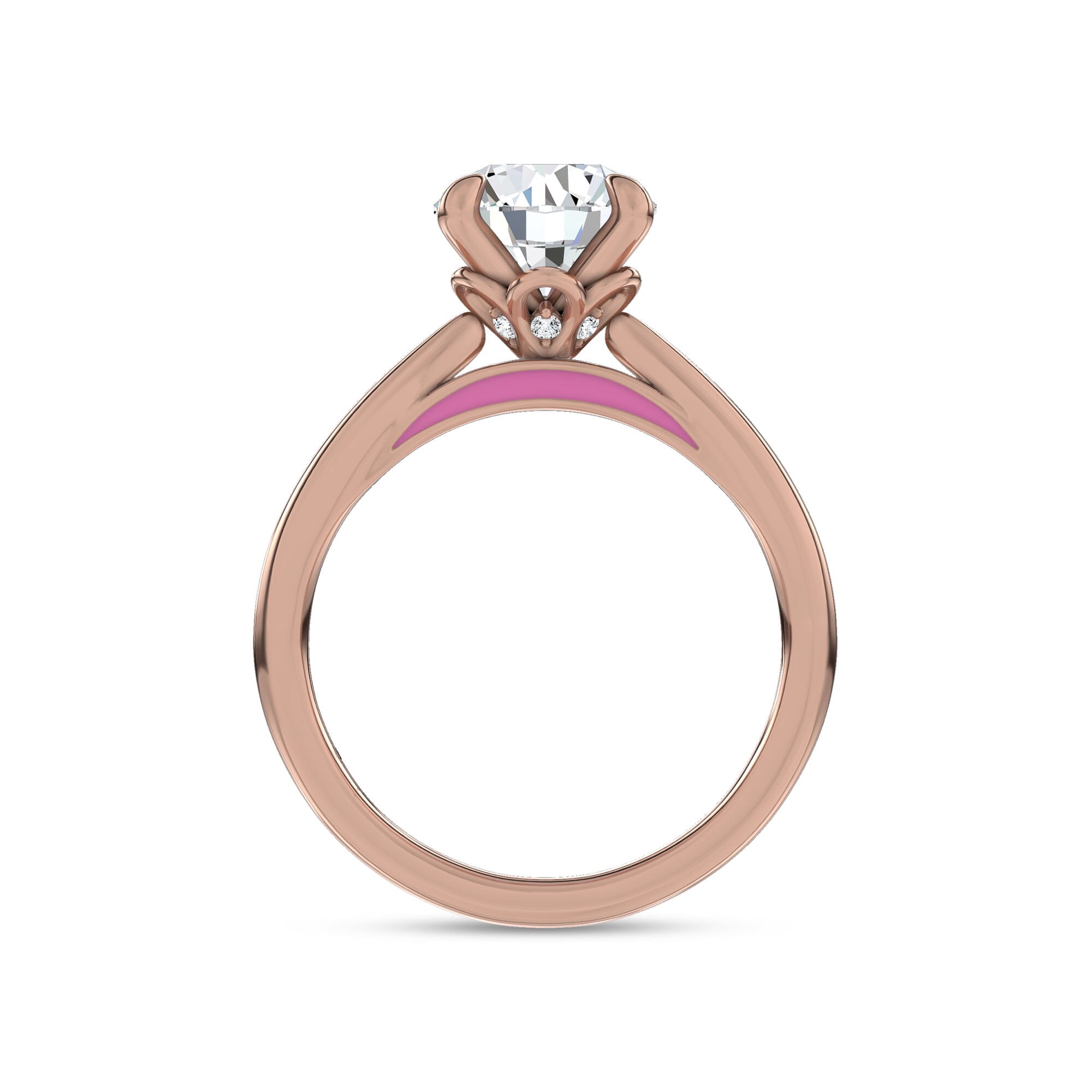 Fiora Pink Ceramic Engagement Ring by Christian Siriano