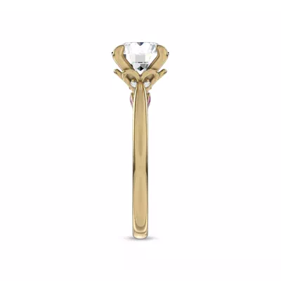 Fiora Pink Ceramic Engagement Ring by Christian Siriano