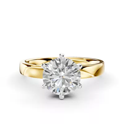 Boda Six-Prong Comfort-Fit Engagement Ring (2.5mm)