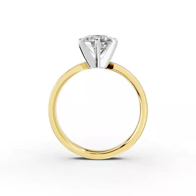 Boda Six-Prong Comfort-Fit Engagement Ring (2.5mm)