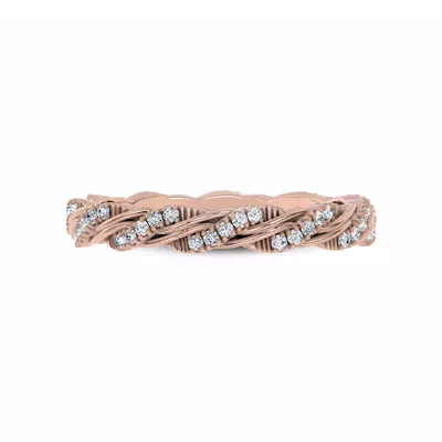 Woven Love Pavé Lab Ininity Band by Christian Siriano