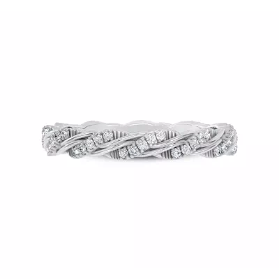 Woven Love Pavé Lab Ininity Band by Christian Siriano