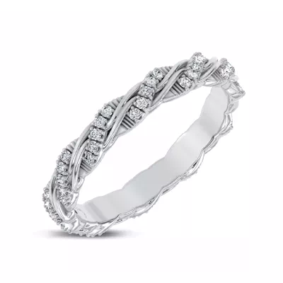 Woven Love Pavé Lab Ininity Band by Christian Siriano
