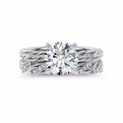 Woven Love Pavé Ininity Band by Christian Siriano