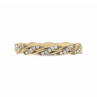 Woven Love Pavé Ininity Band by Christian Siriano