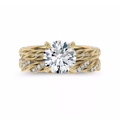 Woven Love Pavé Ininity Band by Christian Siriano
